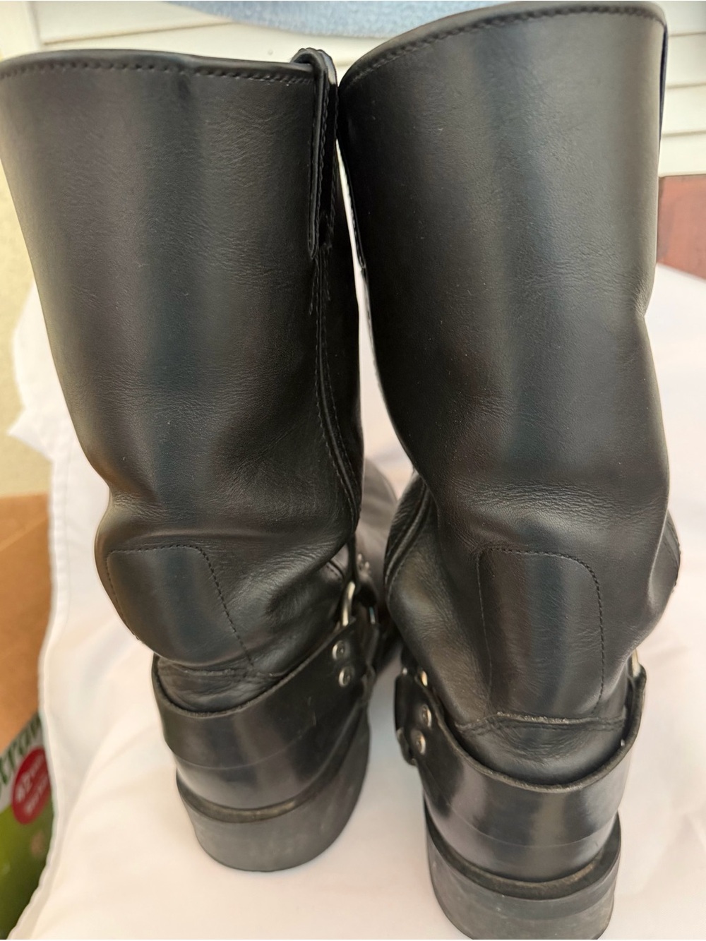 Harley-Davidson Rare Leather Black Ride Boots with Flame Ride Free Embroidery - Picture 6 of 8